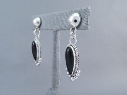 Long Onyx Earrings by Artie Yellowhorse