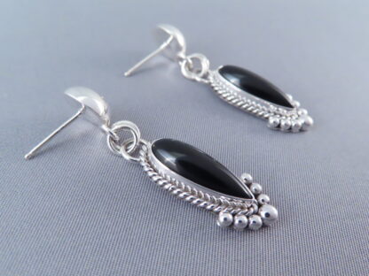 Long Onyx Earrings by Artie Yellowhorse