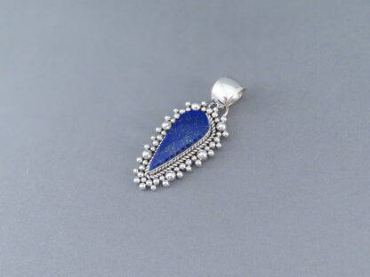 Lapis & Sterling Silver Pendant by Artie Yellowhorse