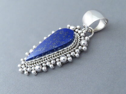 Lapis & Sterling Silver Pendant by Artie Yellowhorse