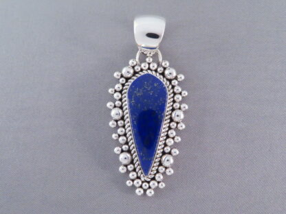 Lapis & Sterling Silver Pendant by Artie Yellowhorse