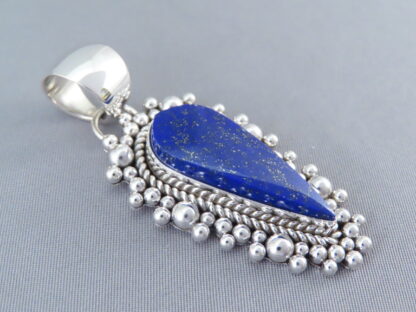 Lapis & Sterling Silver Pendant by Artie Yellowhorse