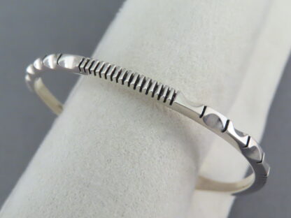 Silver Bracelet Cuff by Artie Yellowhorse