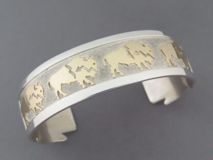 Gold & Silver BUFFALO Bracelet by Robert Taylor