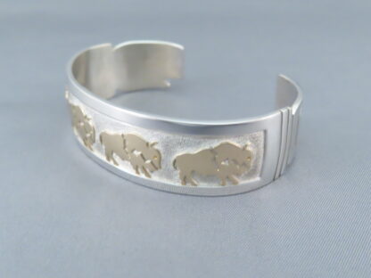 Gold & Silver BUFFALO Bracelet by Robert Taylor