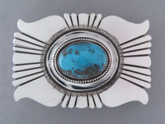 Leonard Nez Bisbee Turquoise Belt Buckle