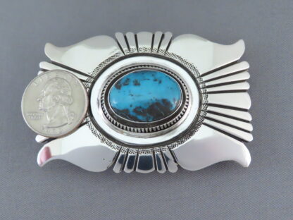 Leonard Nez Bisbee Turquoise Belt Buckle