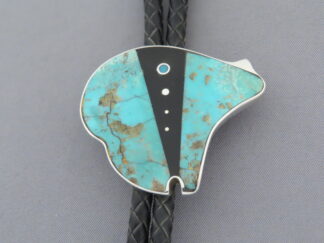 Inlaid BEAR Bolo Tie by Jimmy Poyer