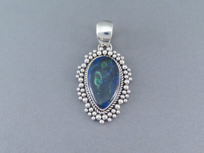 Azurite/Malachite Pendant by Artie Yellowhorse