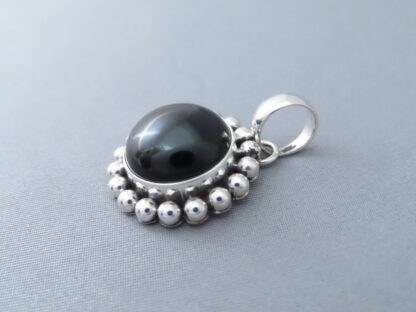 Sterling Silver & Onyx Pendant by Artie Yellowhorse