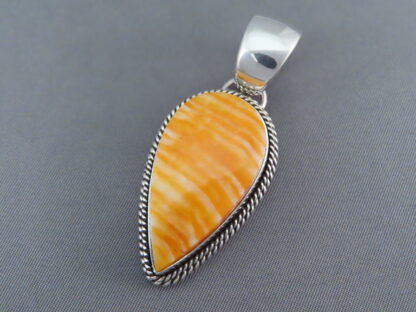 Spiny Oyster Shell Drop Pendant by Artie Yellowhorse