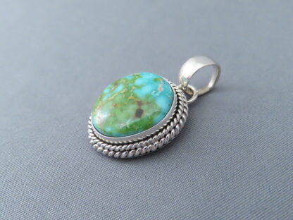 Smaller Sonoran Turquoise Pendant by Artie Yellowhorse