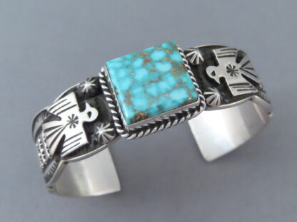 Thunderbird Bracelet with Turquoise by Andy Cadman