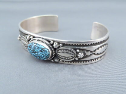 Narrow Kingman Turquoise Cuff Bracelet