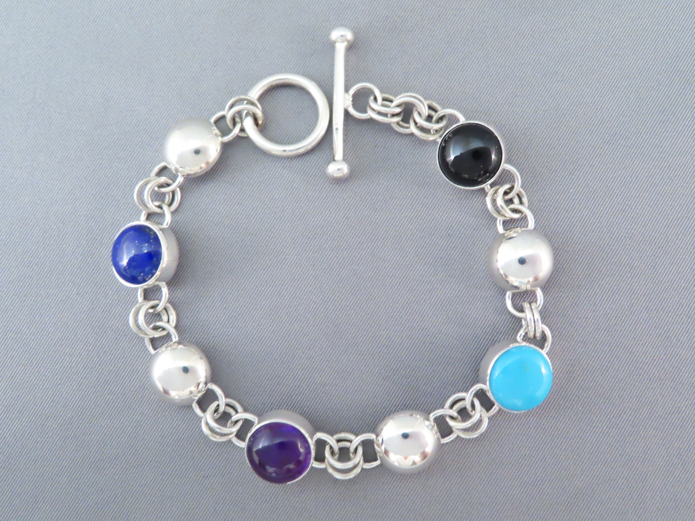 Multi-Color Link Bracelet by Artie Yellowhorse