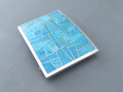 Turquoise Inlay Belt Buckle