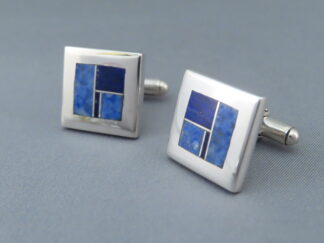 Lapis Inlay Cufflinks