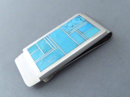 Turquoise Inlay Money Clip