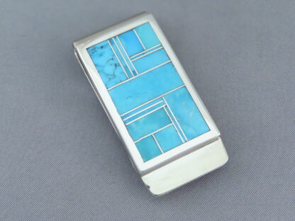 Turquoise Inlay Money Clip