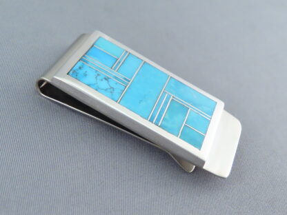 Turquoise Inlay Money Clip