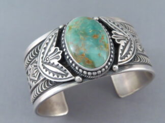 Sterling Silver Bracelet with Royston Turquoise