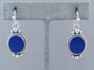 Shop Native American Jewelry - Lapis Earrings (hooks) by Navajo Indian jeweler, Artie Yellowhorse $225- FOR SALE