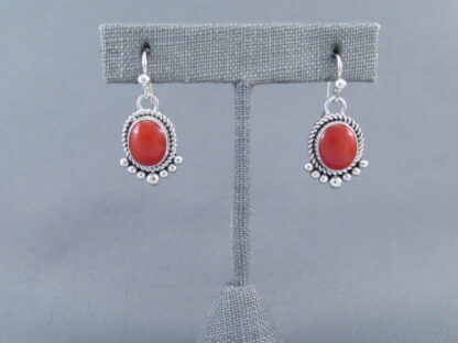 Coral Earrings by Artie Yellowhorse