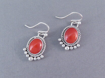 Coral Earrings by Artie Yellowhorse