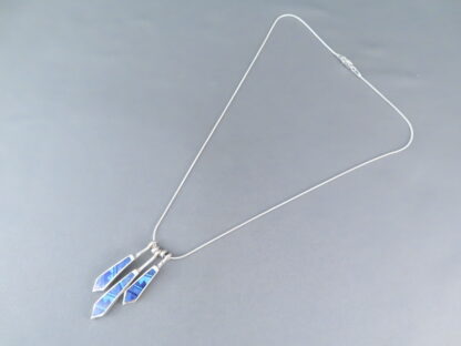 Opal & Lapis Inlay Pendant Necklace