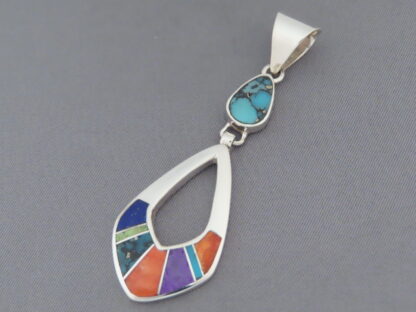 Inlaid Multi-Color Pendant (Larger)