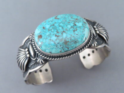 Kingman Turquoise Cuff Bracelet by Darrell Cadman