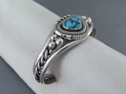 Lone Mountain Turquoise Cuff Bracelet by Will Vandever