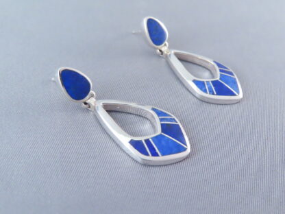 Lapis Inlay Earrings