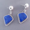 Sterling Silver & Lapis Earrings by Artie Yellowhorse