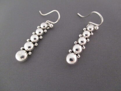 Sterling Silver Earrings with ‘Dots’ by Artie Yellowhorse