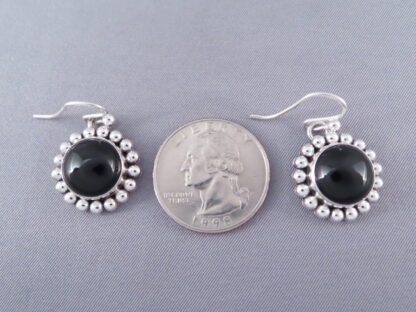Black Onyx Earrings by Artie Yellowhorse (hooks)