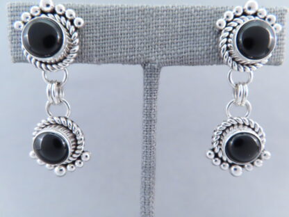 Long Onyx Earrings by Artie Yellowhorse