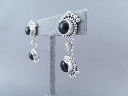 Long Onyx Earrings by Artie Yellowhorse