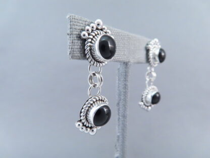 Long Onyx Earrings by Artie Yellowhorse