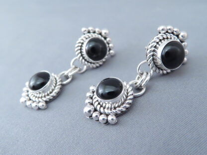 Long Onyx Earrings by Artie Yellowhorse