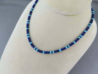 Buy Native American Jewelry - Lapis & Turquoise Necklace by Navajo jeweler, Desiree Yellowhorse FOR SALE $525-