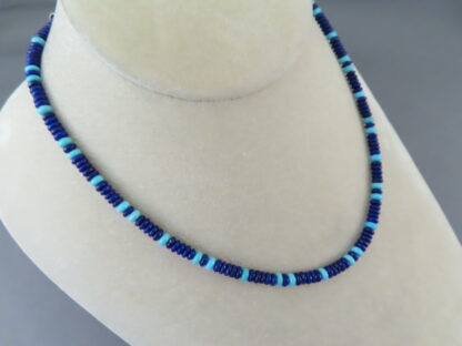 Lapis & Turquoise Necklace by Desiree Yellowhorse