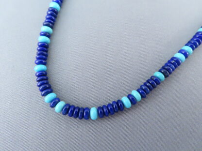 Lapis & Turquoise Necklace by Desiree Yellowhorse