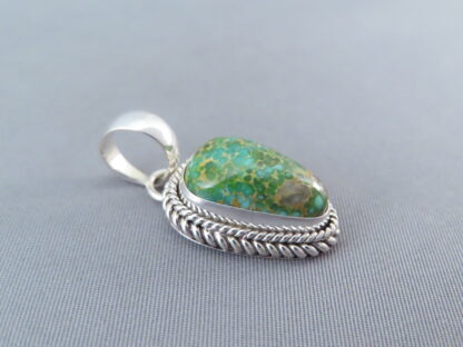 Smaller Sonoran Turquoise Pendant by Artie Yellowhorse
