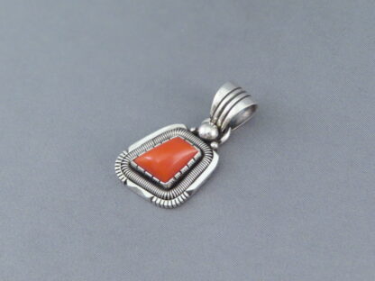 Deep Red Coral Pendant/Slider by Will Vandever