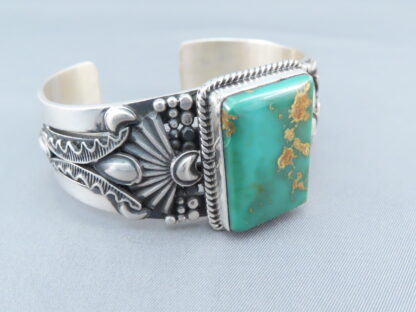 Royston Turquoise Cuff Bracelet by Derrick Gordon