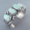 Number Eight Turquoise Cuff Bracelet