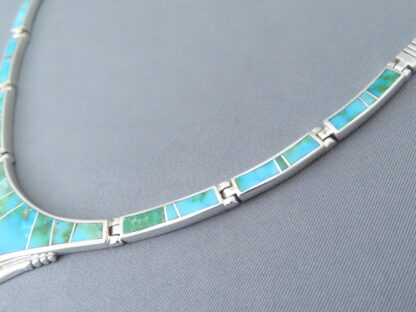 Necklace with Sonoran Gold Turquoise Inlay
