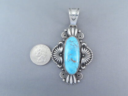 Sterling Silver/Kingman Turquoise Pendant