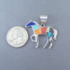 Inlaid Multi-Color Horse Pendant